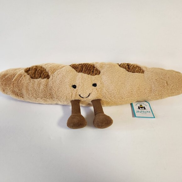 Jellycat Amuseables Baguette 13" Plush A2BAGET Authentic Jellycat London New - Picture 1 of 7